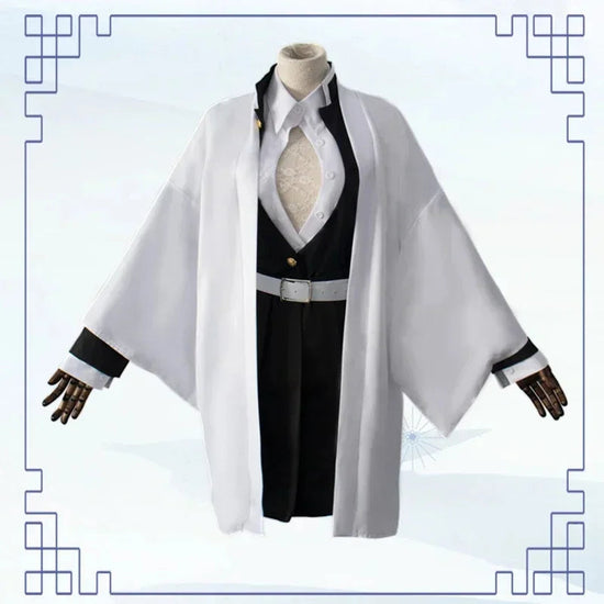 Anime Kanroji Mitsuri Cosplay Costume Kimono Haori Dress Wig Clothes Halloween Costume for Adult Children